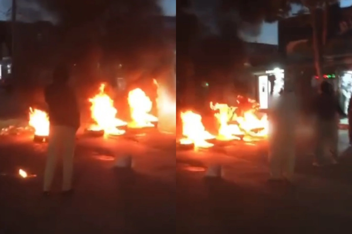 İranda etirazçılar yolda təkərlər yandıraraq hökumət qüvvələrinin qarşısını kəsdilər - VİDEO